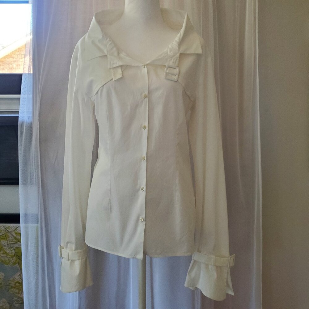 CELINE White Shirt, 42 (M)